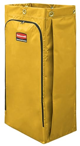 Rubbermaid Commercial – Carro de Limpieza de Alta Capacidad Bolsa, 34 L, Amarillo, 1966881