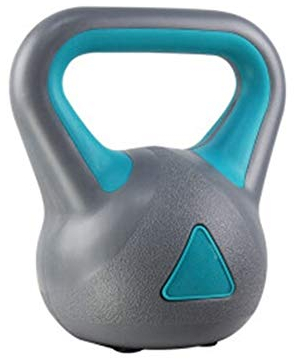 Kettlebells AGYH Zement gemischt Eisen Sand, Kunststoffschale, 2 kg / 4 kg / 6 kg / 8kg Heimfitnessgeräte, Männer und Frauen Cross Training (Color : Gray+Blue, Size : 8kg)