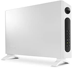 De'Longhi HSX4324E.WH, 2,4KW Thermo convector heater with digital thermostat, LED display, 3 power levels,24h Timer White