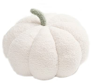 SZETOSY Kürbis-Dekokissen, Kürbis-Design, dekorativ für Zuhause, Kingdergarden, Fotografie, Halloween, Dekokissen (weiß, 20cm)