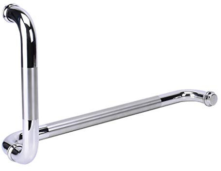 Glas gebürsteter 304 Edelstahl Home Hotel Badezimmer Duschraum Schiebetür Push-Pull-Tür L-förmiger Griff, 3 Längen (475 mm)