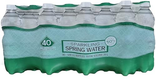 Hydro Spring Sparkling Water 500ml Bottles – Case of 40 | Premium Carbonated Drink Multipack | Refreshing, Crisp & Pure Hydration for Home, Office, Gym & Everyday Use