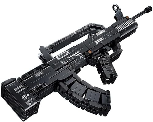FULHOLPE Technik Schießwaffe Bausteine, Technik Typ 95 Gewehr Bausatz Modell, 526+ Klemmbausteine Gewehr Waffen Bauset Konstruktionspielzeug Kompatibel mit Großen Marken