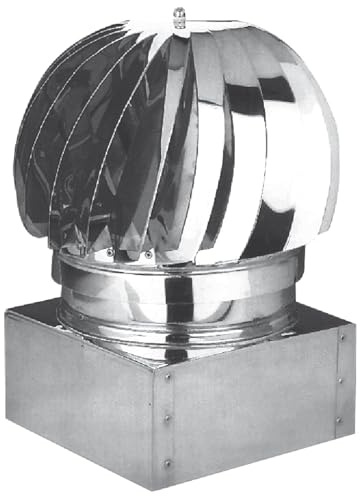 Briconess.com Fumaiolo comignolo Girevole Quadrato e Rettangolare zincato - Base Quadrata 52x52 cm