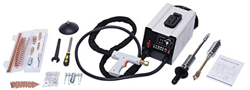 Karosserie Ausbeulspotter Punktschweißgerät 1800W 2 Schweißbrenner Ausbeul-Set | Dellenlifter | Punktschweißgerät | Ausbeulwerkzeug zur professionellen Reparatur von Kfz Karosserien