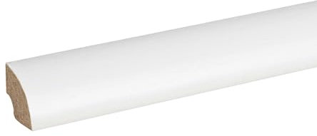 Quart-de-rond Plinthe 14 x 14 x 2000 mm Bois massif Blanc à coller, visser & clouer Plinthe by PROVISTON 20 mètres | 10 pièces