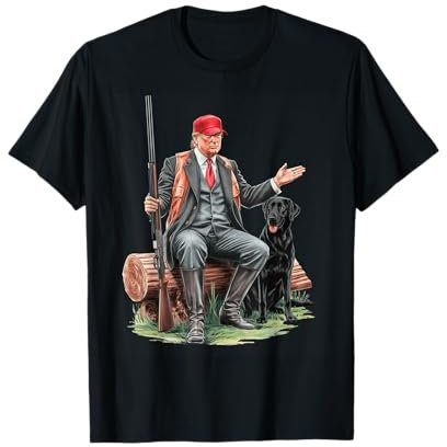 Lustige Jagd-Ente Trump Camo Jagd Hallo Jagdsaison T-Shirt