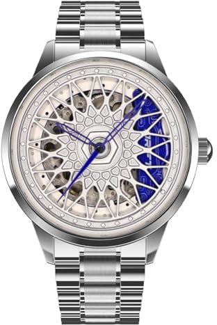 DriftElement Racing Swiss Rim Uhr – Motorsport-inspirierte Felgenuhr mit Schweizer Uhrwerk und verstellbarem Armband, Autoliebhaber