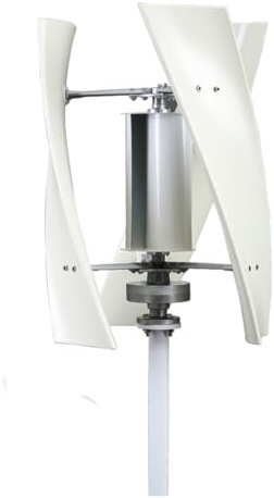 Aerogenerador de Eje Vertical de 48 V y 8000 W: Sistema de energía eólica de 3 aspas con Controlador de Carga para 220 V, 12 V, 24 V y 48 V, trifásico, 50 Hz. Solución de energía renovable p