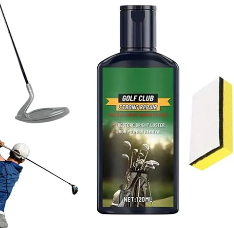 Generisch Golf Club Cleaning Set, Rust Remover for Golf Clubs, 120 ml Scratch Remover Paste with Brass Copper Metal Care Polish