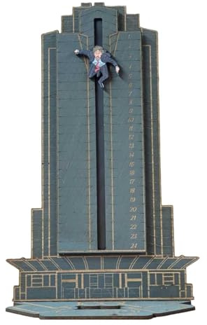 Adventskalender mit Figuren, 24 Tage bis Weihnachten - Countdown mit Mini-Spielzeug Überraschungen - , Weihnachtsdekoration, Vater-Sockenfüllung für