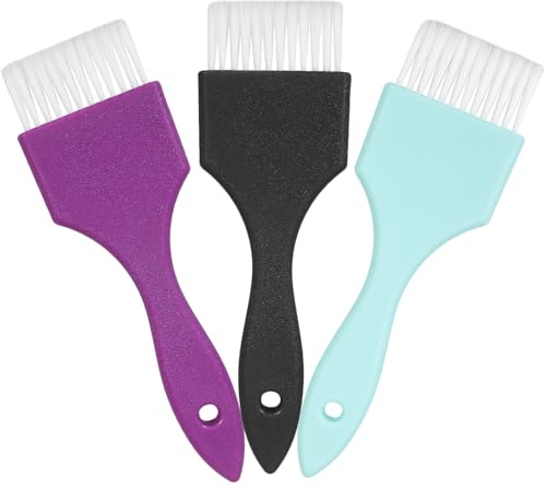 MAGICLULU Spazzole per Tintura e Trattamento Chioma in Abs e Nylon Set da 3 Colore Casuale per Applicazione Professionale per Saloni e Uso Domestico