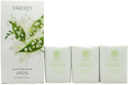 Jabón trío de lirio de los valles de Yardley 3 x 100 g
