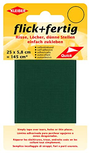 Kleiber flick och färdig, självhäftande lappar, sprickor, hål, tunna ställen, kan enkelt klippas till nylon, grön (25 x 5,8 cm)