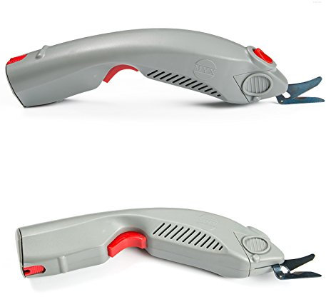 Hanchen D1 Elektrische Stoffschere, Stoffschneidemaschine, Schneidemesser, elektrische Schere für Leder und Gummi (ein Schneidkopf)
