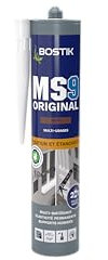 Bostik MS9 ORIGINAL – Mastic Multi Usages pour Jointer et Coller – Intérieur et Extérieur – Brun – Cartouche de 300ml