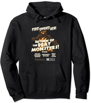 Whisky Design Peat Monster Vintage Film Poster Whisky Pullover Hoodie