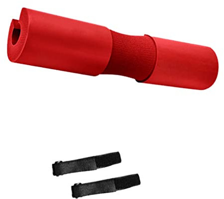 lerwliop Almohadillas para mancuernas Espumas protectoras para el cuello Cubierta de hombro multicolor Equipo de ejercicio Protección profesional Elasticidad Suministros de fitness, Gran rojo