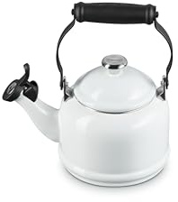Le Creuset Emaille auf Stahl, Demi-Teekessel, 1,25 qt, Weiß