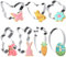 SULOLI Lot de 7pcs Moule à Biscuit de Pâques-Emporte Pièces Pâques en Acier Inoxydable pour Décoration de Biscuits, Gâteau- Lapin Fleur Poulette et Oeufs