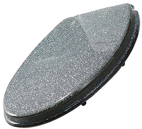 Sedile WC Copriwater Glitterato Tavoletta WC Glitter 42X36cm Chiusura Ammortizzata Sedile Water Brillantinato Con Hinges Cromati, Coperchio Toilet Seat Brillanti,Argento