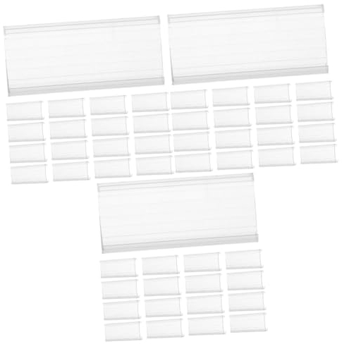 SHINEOFI 60stücke Preisetikettenhalter Für Supermärkte Transparente Preisschildclips Für Restaurants Und Büro Leicht Und Tragbar Einfach Zu Montieren