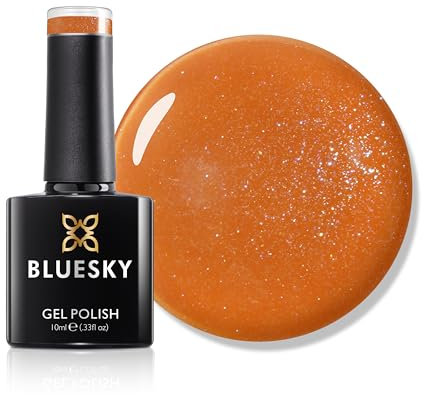 Bluesky Gel Nail Polish 10ml, Late Bliss - AW2407, Orange Gel Nail Polish for 21 Day Manicure, Professional, Salon & Home Use, Requires Curing Under LED UV Nail Lamp