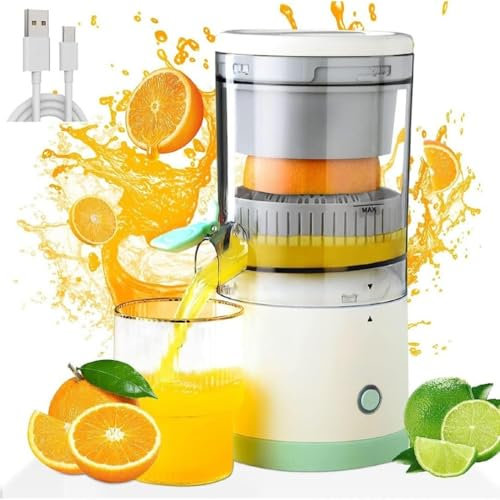 Máquinas exprimidoras, Mini Extractor de Jugo eléctrico, exprimidor de Carga USB, Simple portátil Seguro automático para Restaurante, exprimidor de limón eléctrico portátil, para Naranja, cítricos
