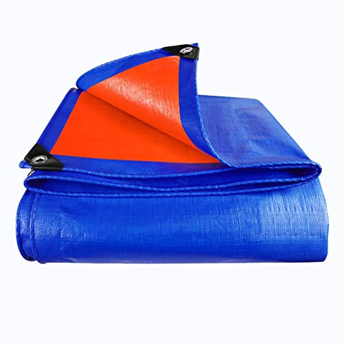 Telone blu per serra con tela impermeabile e resistente ai raggi UV, tenda da campeggio, copertura per barca, camion, 8 x 8 m