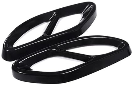 DZSQOMHGD Auspuffblenden Schwarzer Splitter-Auspuffrohr-Abdeckung Für A-Klasse W176 B-Klasse W246 Für Mercedes Für Benz W212 W213 W205 X253 C180 C200 Auto Auspuff Endrohr(Schwarz)
