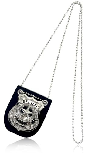 Placa Policia, Insignias de Policía, Placa de Policia, Accesorios Policía, Accesorios Disfraz para Halloween, Carnaval, Cosplay, Fiestas Temáticas