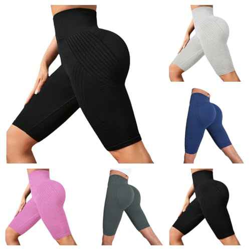 Legging Anti Cellulite Short Femme 3D Anti Cellulite Leggings Court Sculptant Hot Pant pour Yoga Gym Cycliste Sport Confort & Résultats