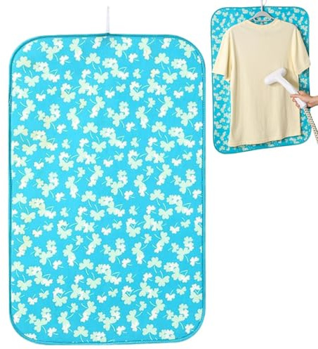 Kanoauo Tapis À Repasser pour Table - Couverture de Repassage Pliable,Matelas Anti-Dérapant pour Dortoir, Bureau, Voyage, Blanchisserie, Hôtel, Maison