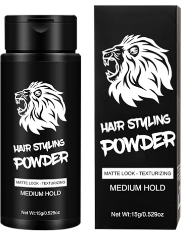 Polvo para el cabello para hombres, 15 g, polvo de volumen para la línea del cabello, estilo texturizador con efecto de volumen para mujeres y hombres, aspecto más completo