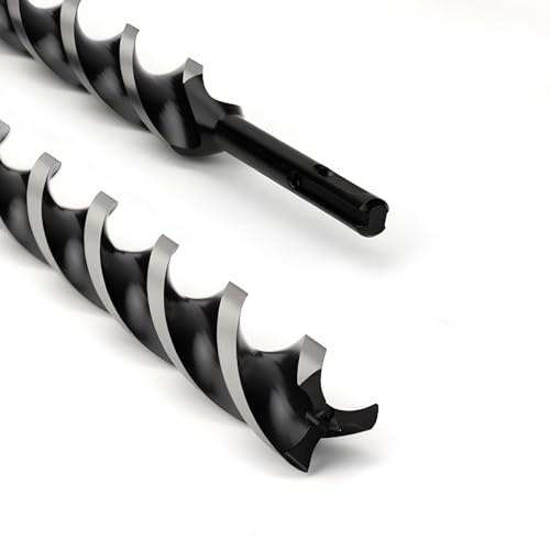 Broca de serpiente 25 x 300 mm Sds Plus para madera blanda, madera dura con punta de centrado