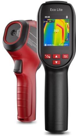 Eco Lite Infrared Thermometer gun, -20°C~550°C Visual Thermometer, 2.4 Full-Screen Live Tracking Temperature Gun, 96 * 96 IR Resolution HVAC Tools, Dual-mode 14h Use, Intuitive Buttons