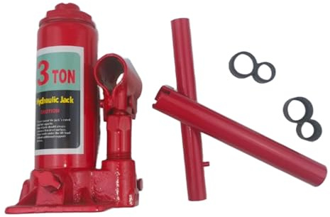 Fydun Cric-Bouteille Hydraulique pour Voiture, capacité de Charge de 3 Tonnes, Réparation de Châssis à Haute stabilité pour Véhicule, Voiture, SUV, Camion