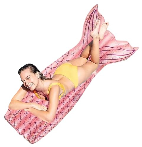 Mermaid Pool Float Große aufblasbare Lounge-Flöße