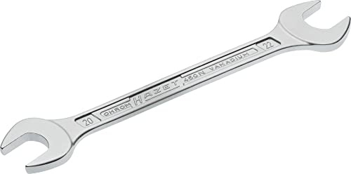 Hazet 450N-20X22 Chiave a Forchetta Doppia, Argento, Apertura Chiave 20 X 22, Lunghezza 238.9 mm