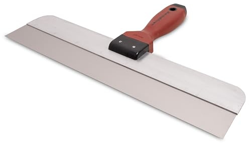 Espátula de superficie estrecha Marshalltown con mango DuraSoft de acero inoxidable, herramienta para yeseros y pintores, tamaño de la espátula: 406x57 mm
