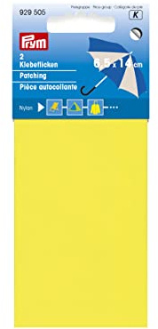 Prym – 18 x 10 cm/0,018 M SQ Parche Autoadhesivo (Nilón, Color Amarillo