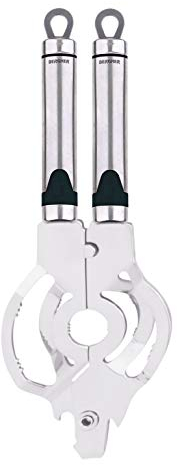 Bergner 34.4 cm Abrelatas de Tarro, Acero Inoxidable, 34,4 cm, SS 18/0, Plata