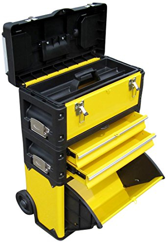 ALEOS. Metall Werkzeugtrolley Werkstattwagen XL Type: B305ABD mit Schubladenverriegelung und Schloss