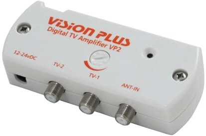 Vision Plus VP2 Digital TV Signal Amplifier for Caravans and Motorhomes - White