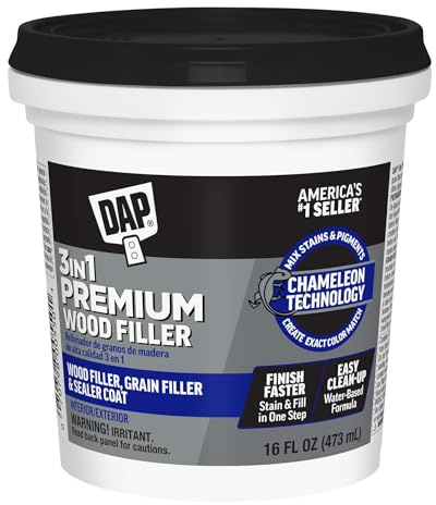 DAP Premium Wood Filler, White, 16 oz (7079800550)