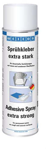 WEICON Sprühkleber extra stark 500 ml I Universalkleber für starke Fugen von Leder, Kunststoff etc. I transparent
