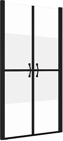 vidaXL Porte de Douche Ecran de Douche Accessoire de Salle de Bain Pario de Douche Cabine de Douche Maison Intérieur ESG Demi-dépoli (83-86) x190 cm
