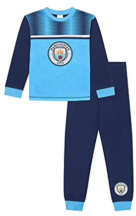 MANCHESTER CITY F.C - Pijama para niños de 3 a 15 años, producto oficial de fútbol americano, azul, 11-12 Years