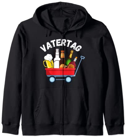 Vatertag Bollerwagen Sauf Motiv für die Trink-Gruppe Kapuzenjacke