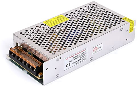 5V 20A 100W DC switching power supply AC 110V/220V to DC-5V power adapter, ANGEEK transformer constant voltage, suitable for LED strips, cameras, surveillance systems, lighting projects, etc.